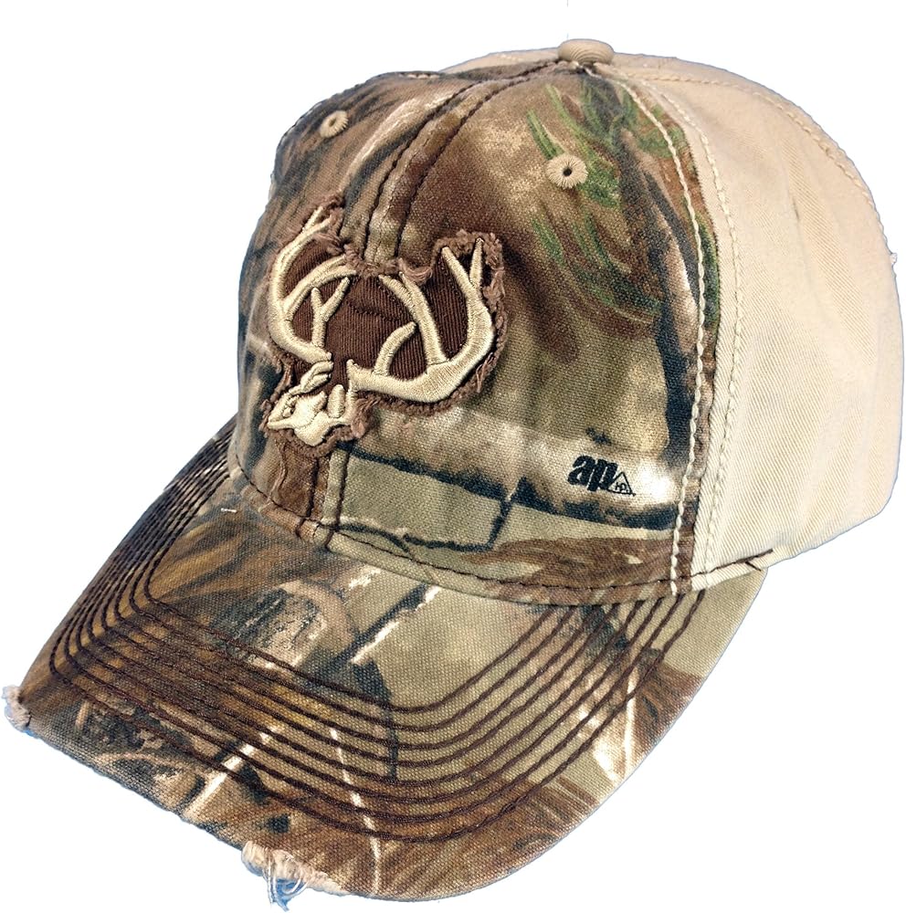 Team Realtree Camo Cap Deer Logo Realtree Hat Camo Ball Cap Tan Camo Cap