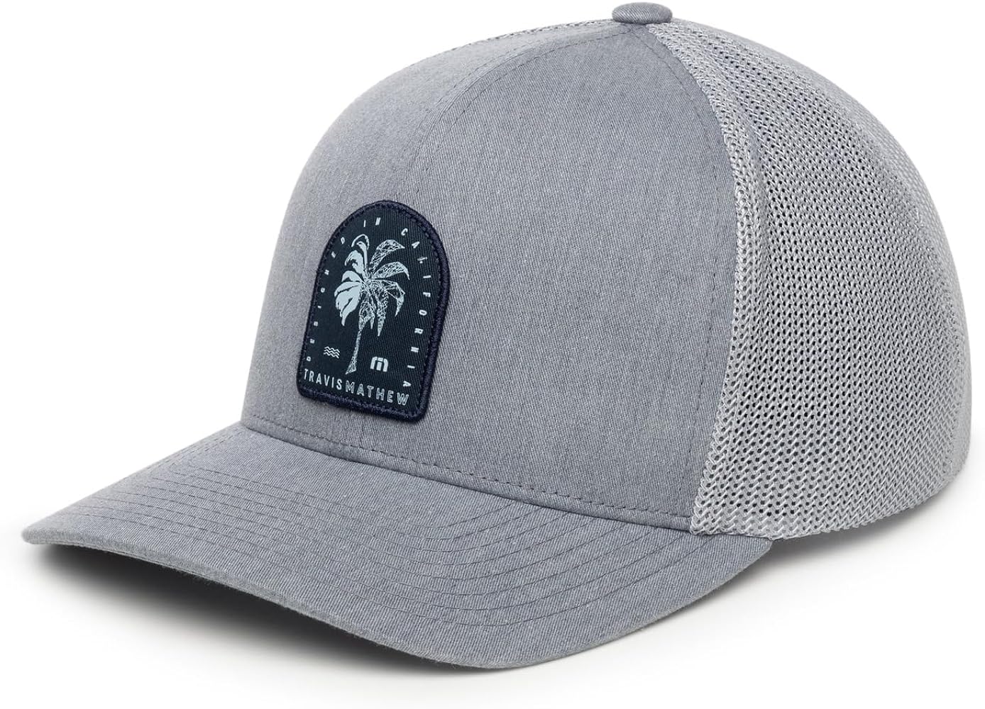 TravisMathew Men's Standard Past The Reef, Heather Grey