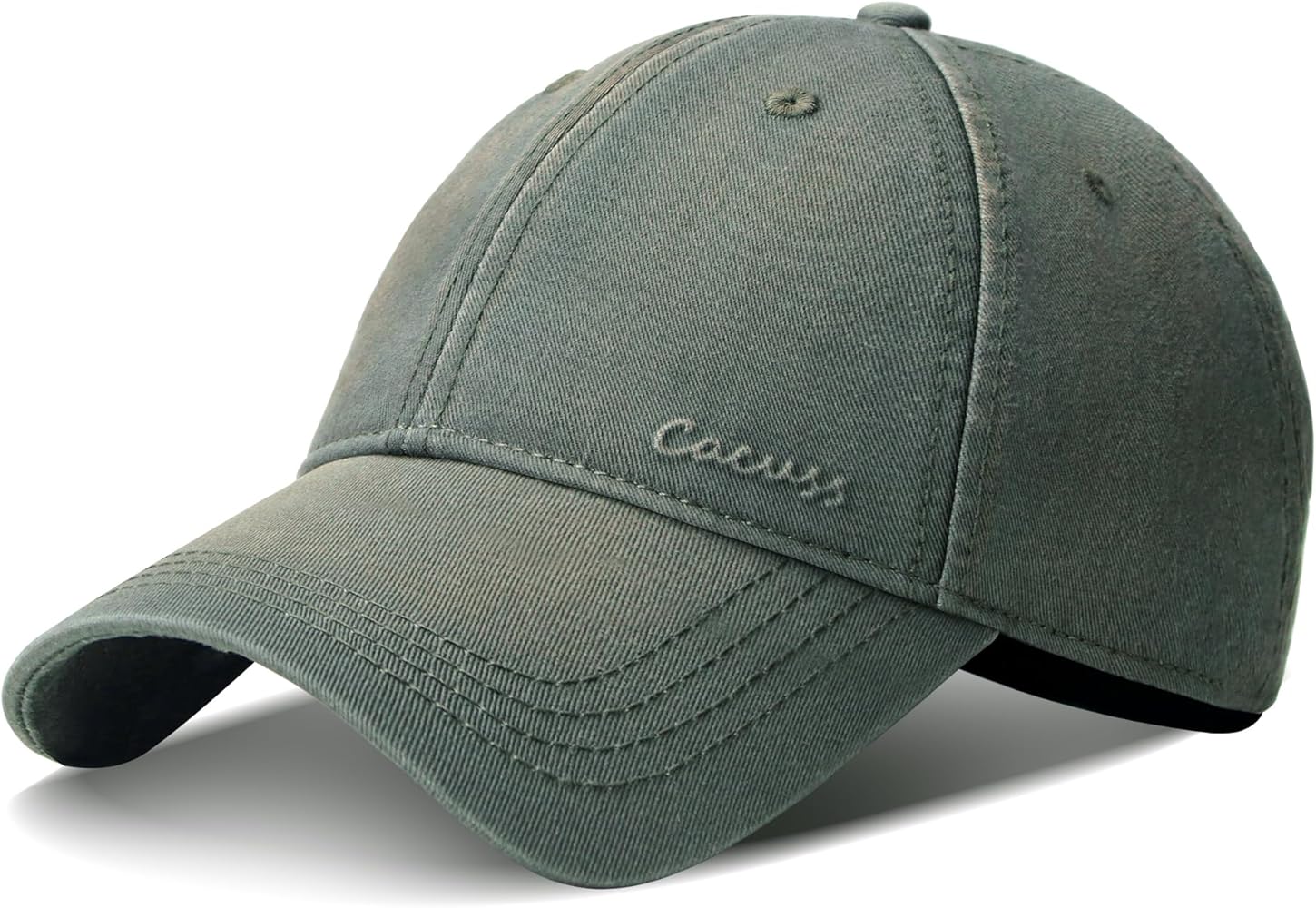 CACUSS Men's Cotton Dad Hat Vintage Baseball Cap Unisex Adjustable Buckle Closure Golf Cap Trucker Hat