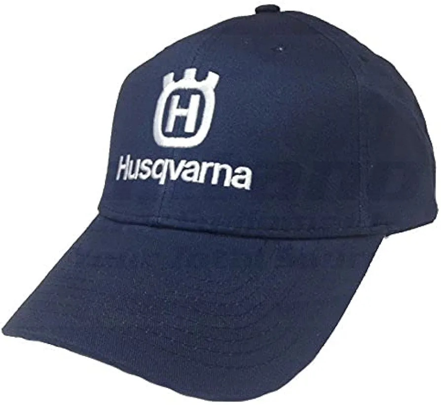 Husqvarna Blue Baseball Hat Cap with White Logo