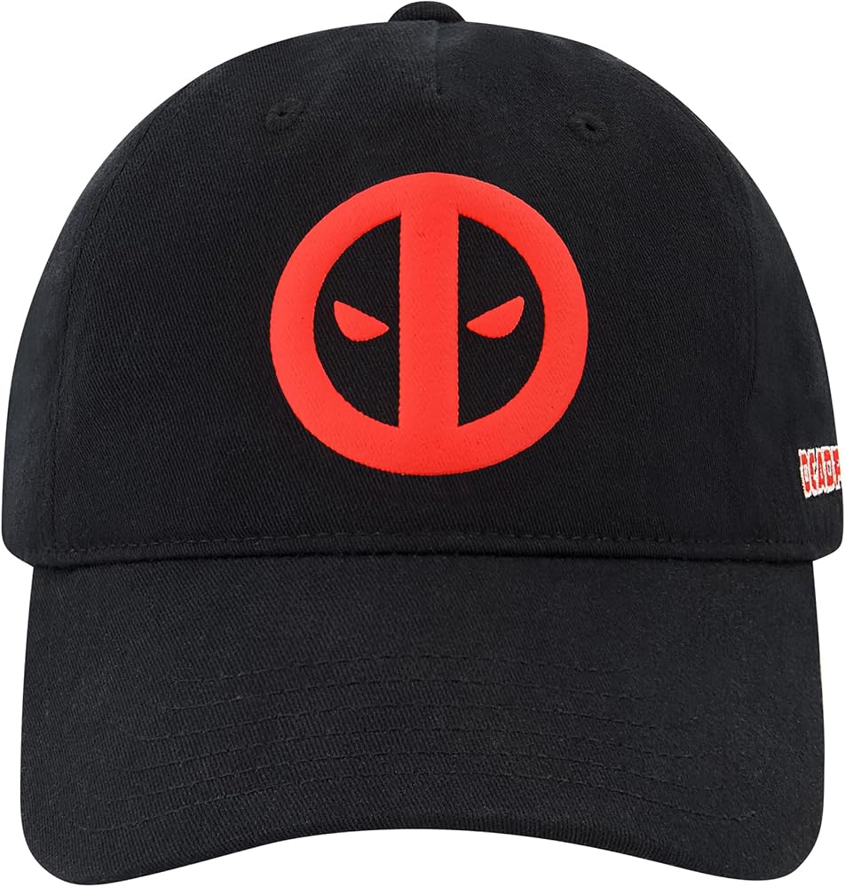 Concept One Marvel Deadpool Have a Nice Day Cotton Adjustable Baseball Hat with Curved Brim