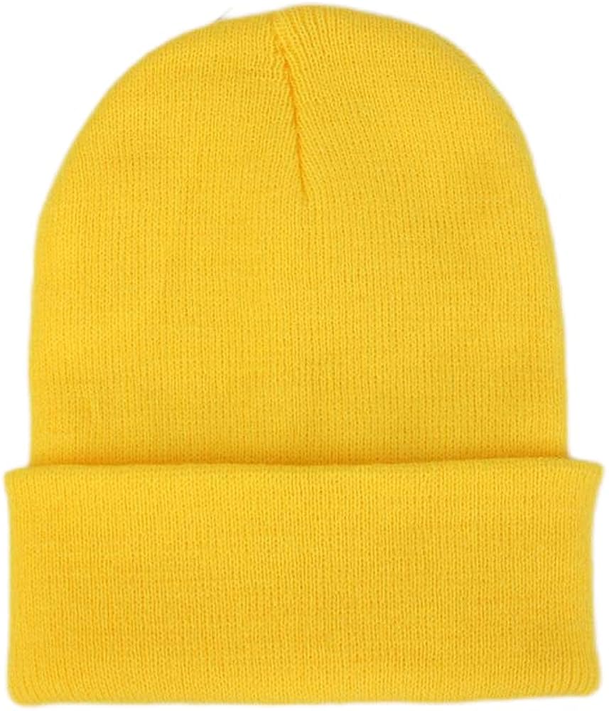 Women and Men Beanie，Hat Warm Knit Winter Hats，Elegant Soft Beanies H31 Multicolor