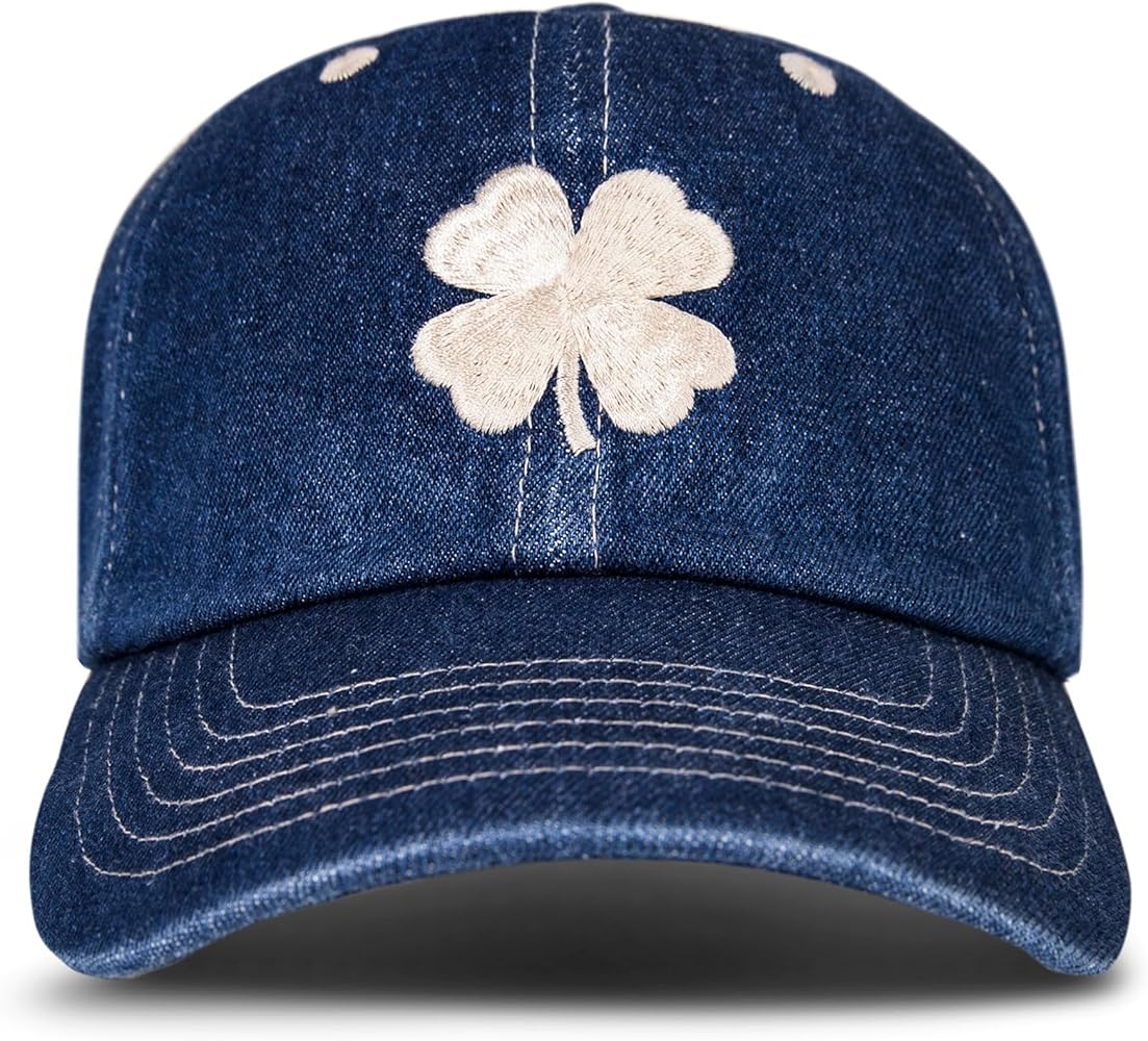 Lucky Brand Cotton Embroidered Baseball Cap with Adjustable Straps for Men and Women (One Size Fits Most)