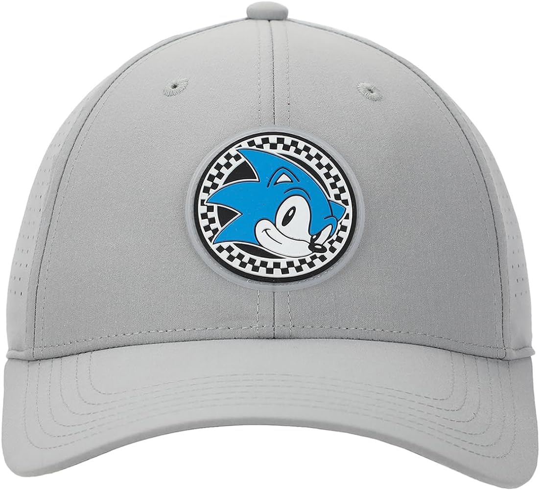 Sonic The Hedgehog Sonic Head Adult Gray Traditional Adjustable Hat