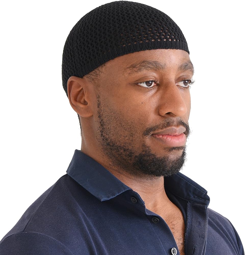 CHARM Silk Kufi Hat Skull Cap - Mens Beanie Hat Handmade in Japan Stretchy