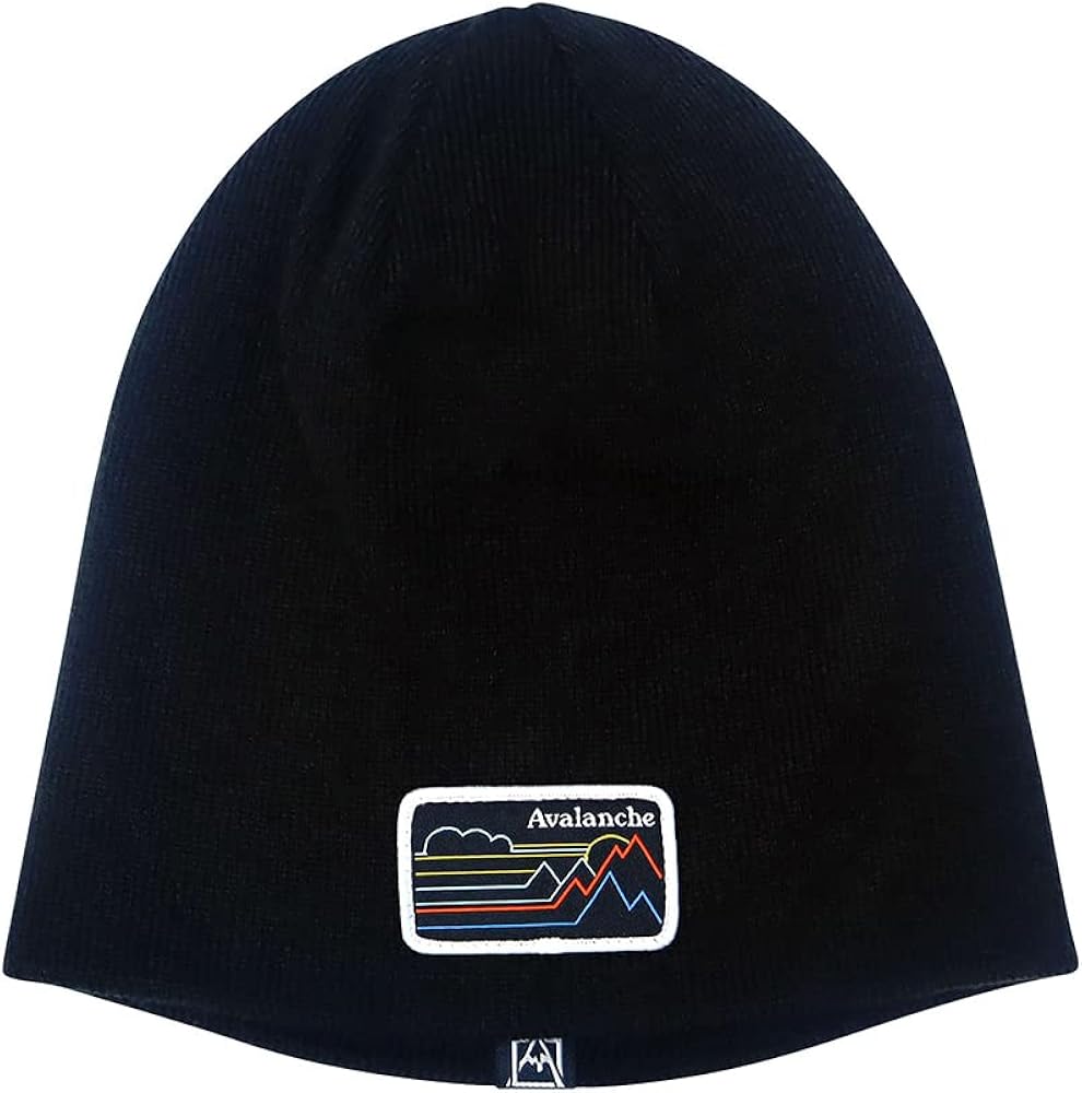 Avalanche Unisex Mens/Women's Solid/Striped Reversible Stretch Knit Beanie Hat