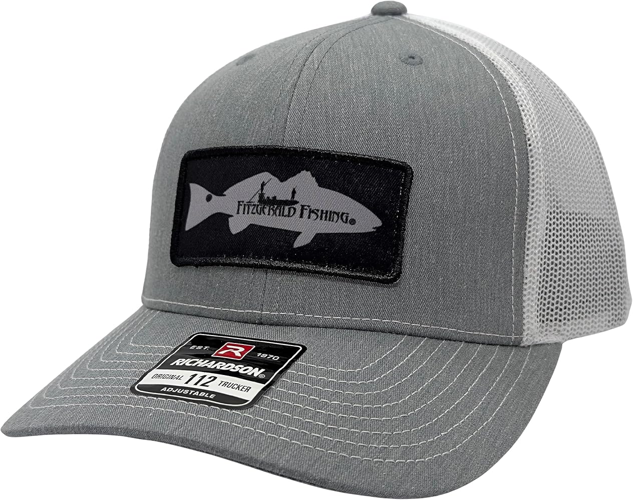 Fitzgerald Patch Hats -100% Polyester Mesh Back Trucker Hat, Snapback Closure