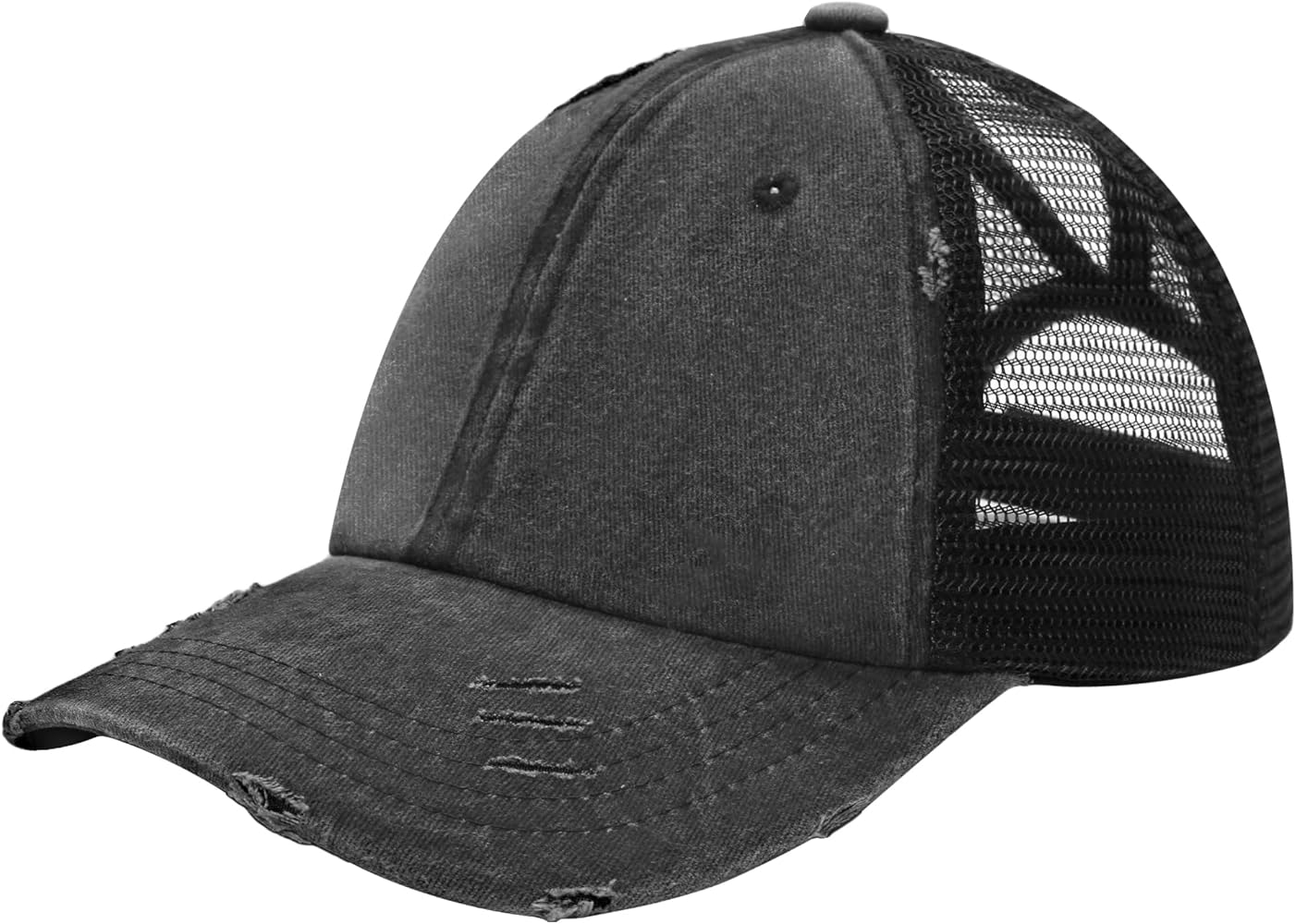 Washed Baseball Cap mesh Back Men Women, Large mesh Back Cap for Men, Mens mesh Back Trucker Hats Large XXL