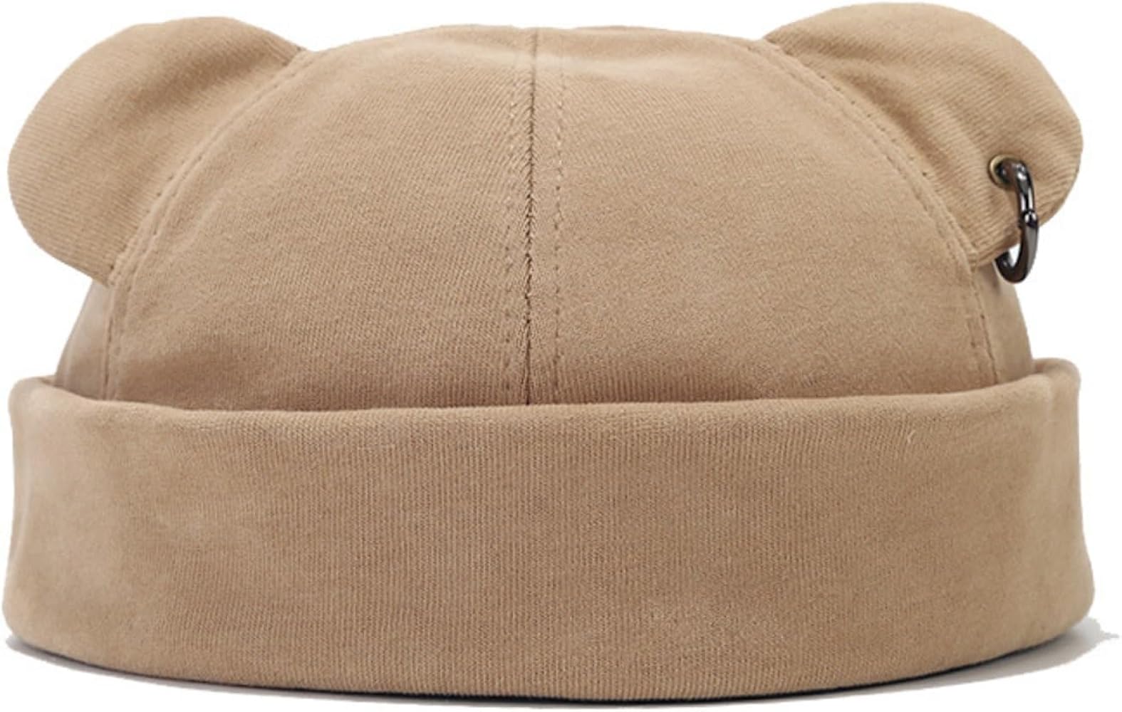 Fall Winter Beanie Hats for Women Men Street Fashion Bear Ear Hip Hop Hat Warm Thickened Cap Unisex Brimless Cap