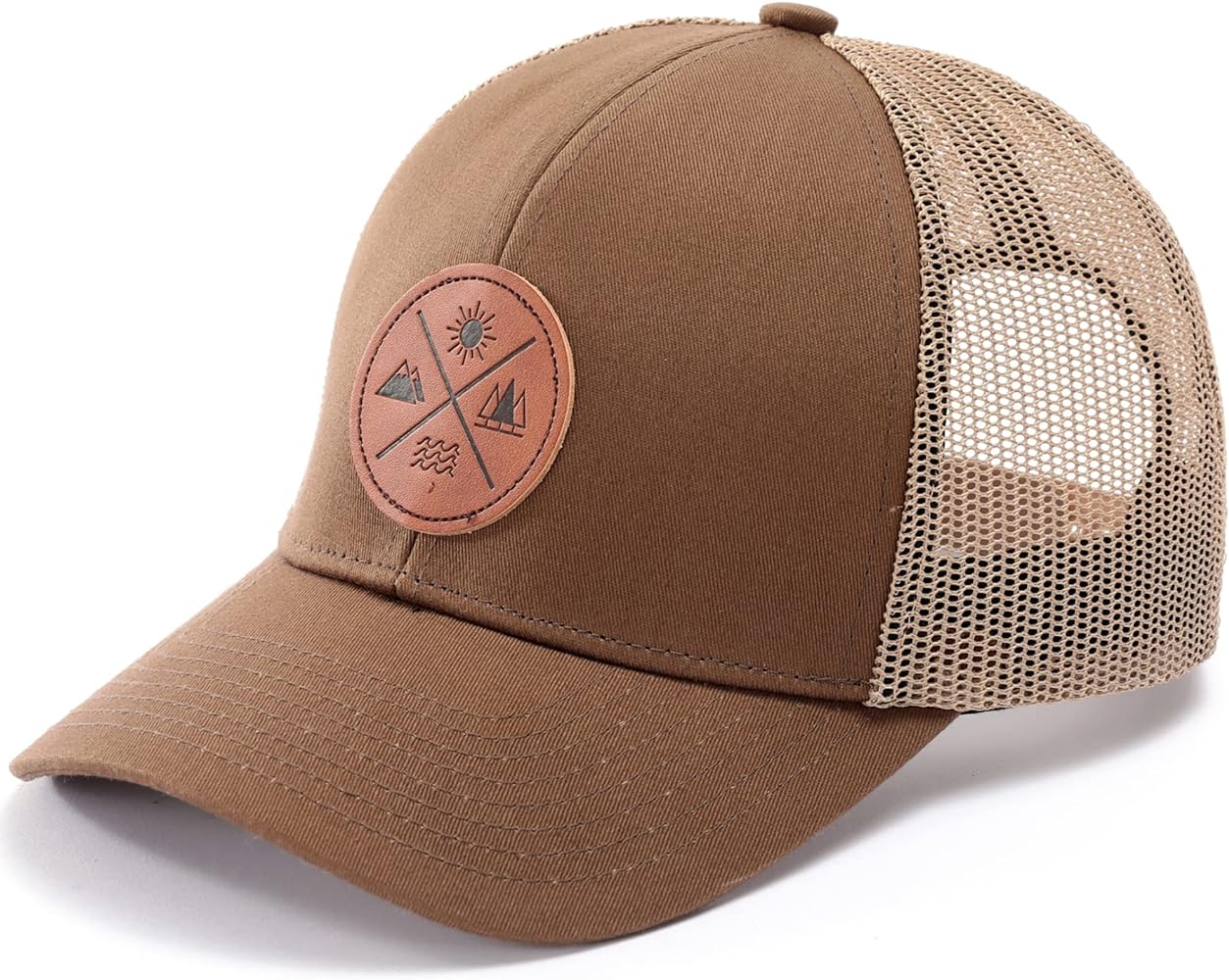 Tough Headwear Hats for Men - Trucker Hat Men - Mesh Hats for Men - Snap Back Hats for Men - Trucker Caps Embroidered & Badge