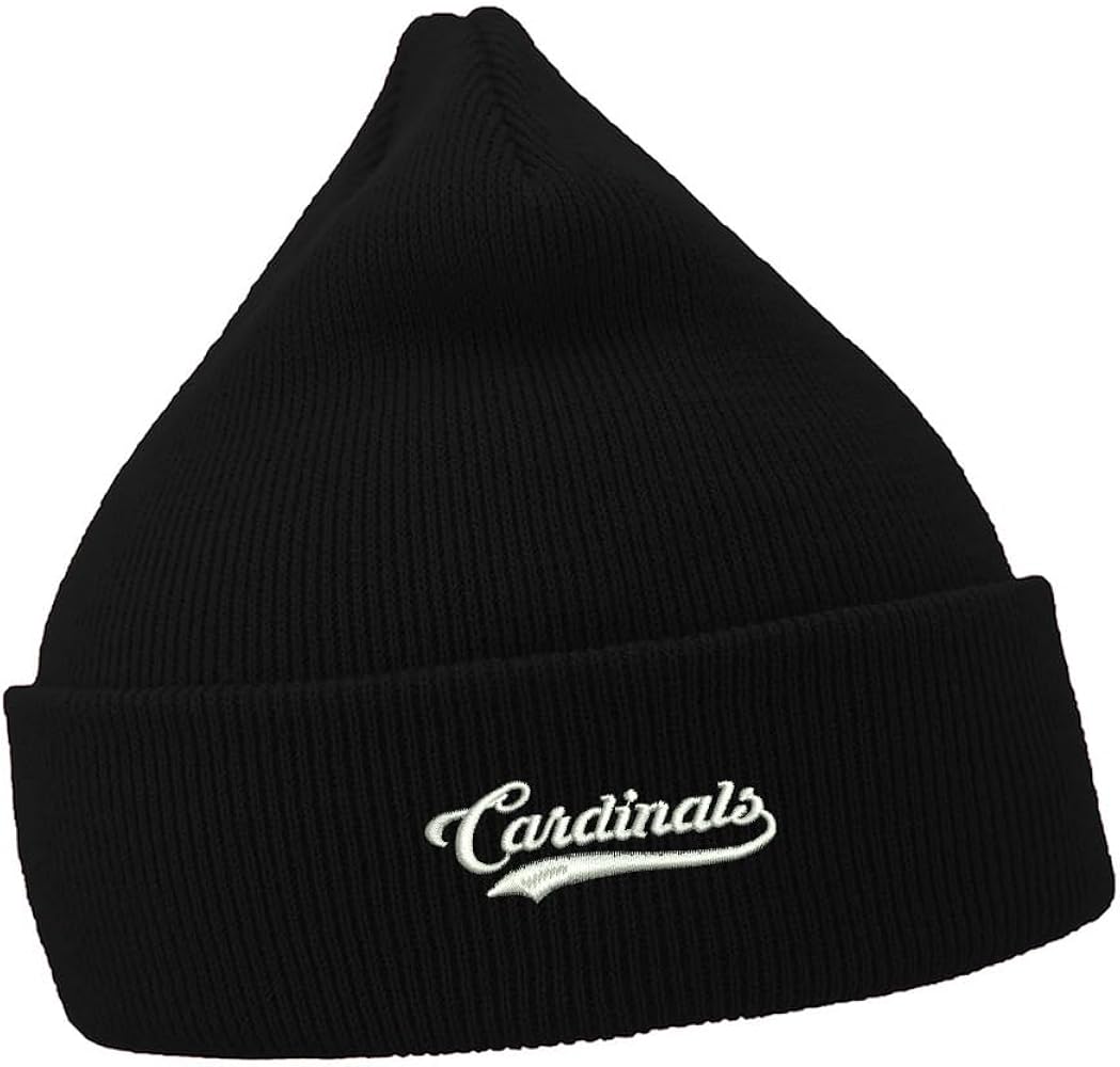 Mens Beanie Hats Cardinals Embroidered Casual Knit Hats for Women Winter