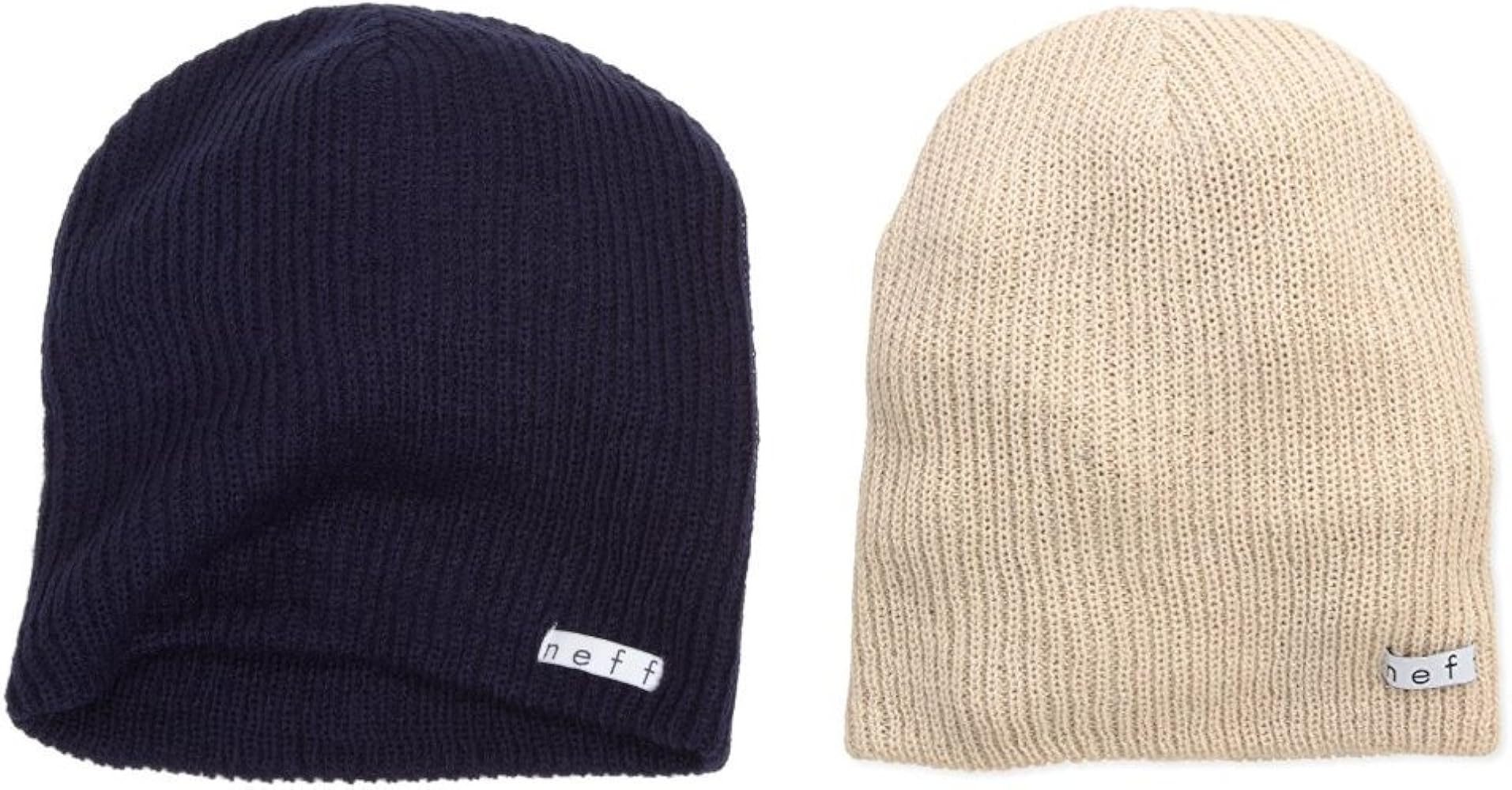 neff 2 Pack Daily Beanie, Navy/Khaki, One Size/One Size