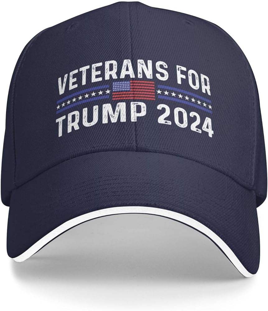 Trump 2024 Hat Veterans for Trump 2024 Hat Men Baseball Hat Cool Cap