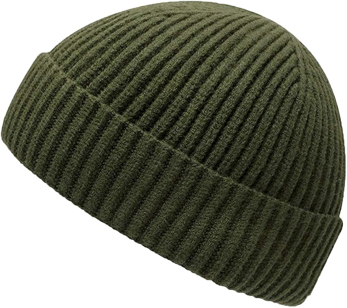 Trawler Beanie Watch Hat Roll up Edge,Winter Warm Knit Caps Fisherman Unisex