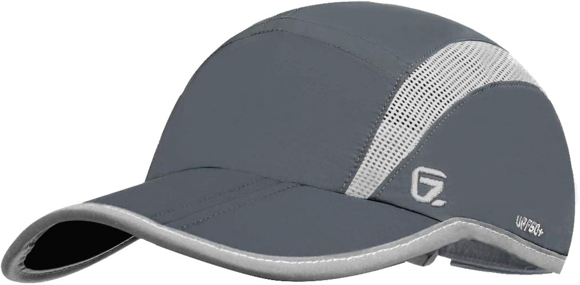 GADIEMKENSD Folding Run Cap Unstructured Reflective Sport Hat UPF50+