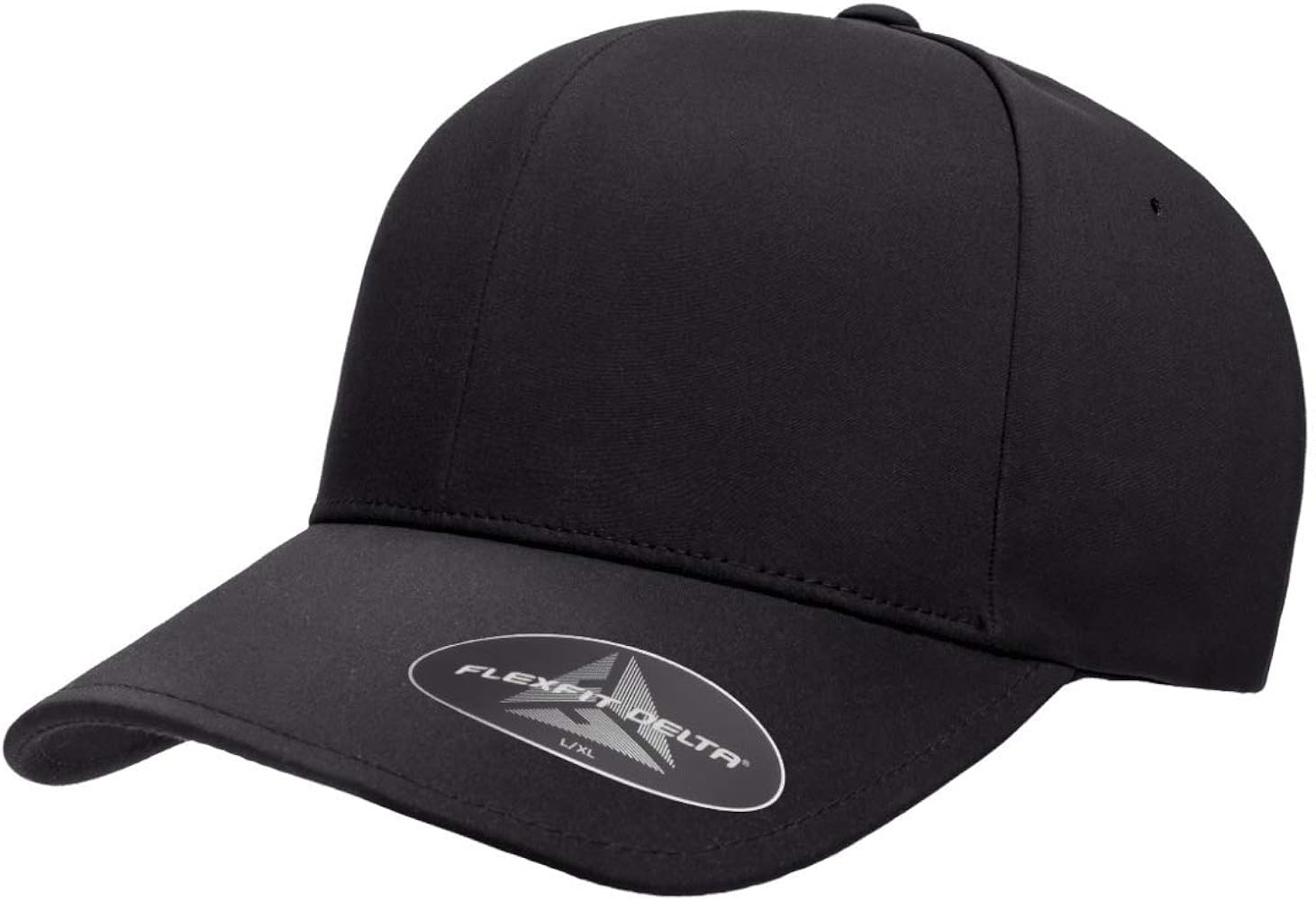 Flexfit Men's Delta Seamless Cap, Black, L/XL