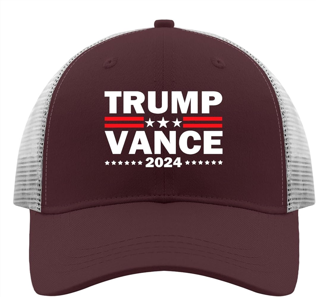 Trump Vance 2024 Hat Trucker Hat Men Funny Mesh Hat for Summer