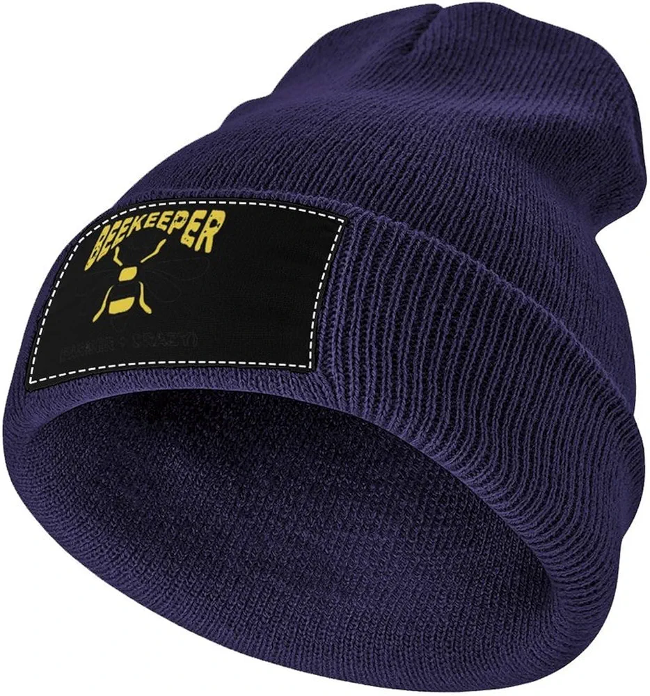 Beekeeper Farmer Crazy Knit Beanie Hat Soft Warm Skull Cap Winter Hat Knitted Caps for Men and Women