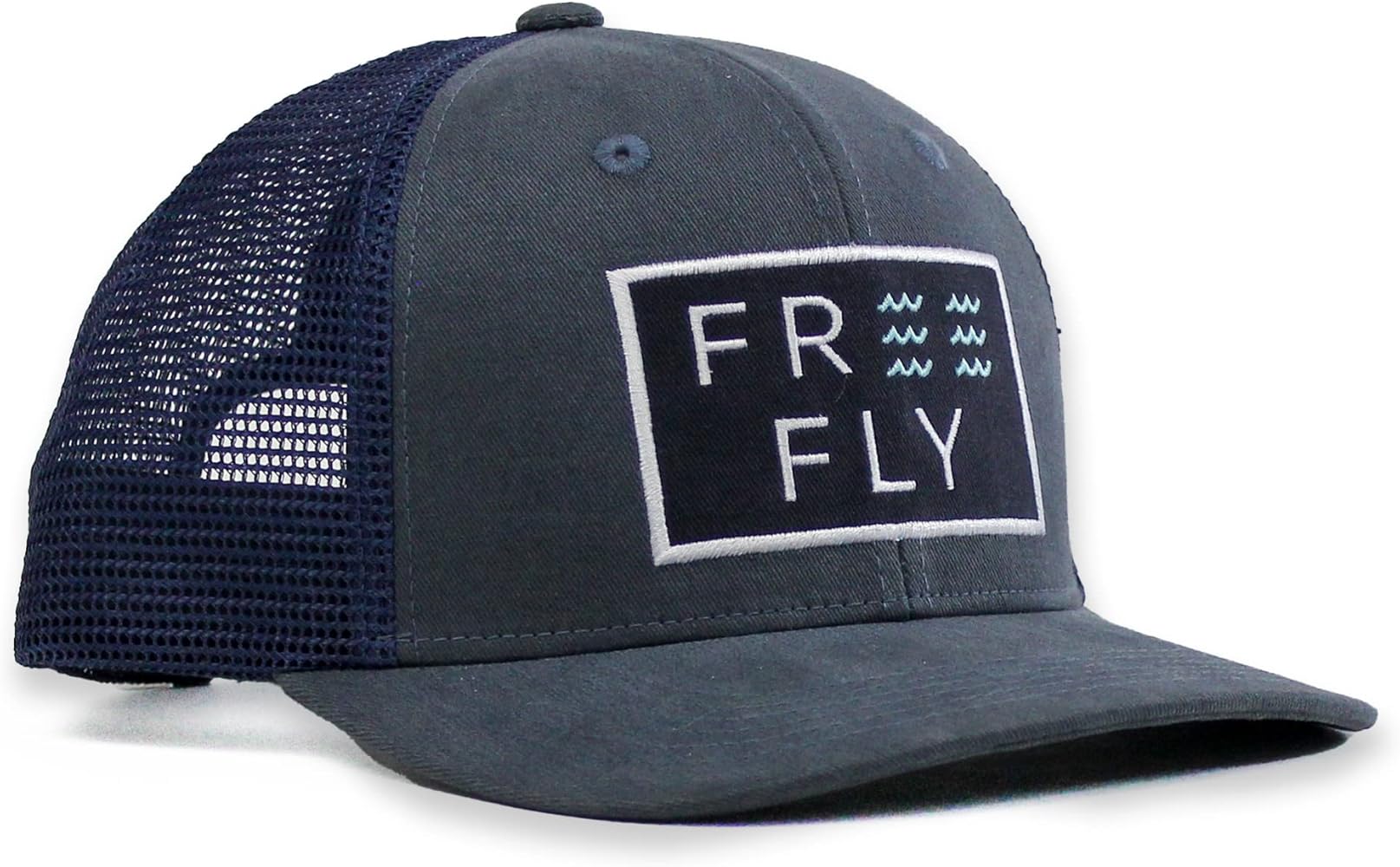 Free Fly Wave Snapback with Logo - Cotton and Mesh Snapback Hat for Men and Women