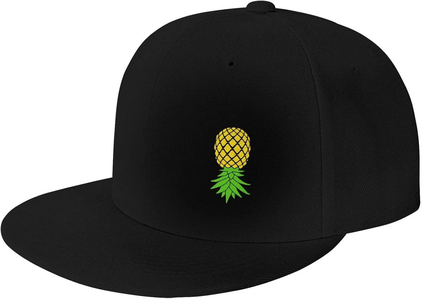 Plays Well with Others Funny Upside Down Pineapple Hat Flat Brim Visor Cap for Men Women Snapback Baseball Cap