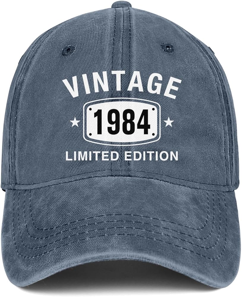 40th Birthday Gifts for Men Women Hats Vintage 40 Embroidered Baseball Cap