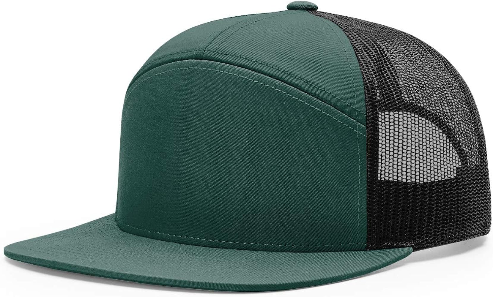 RICHARDSON - Seven-Panel Trucker Cap - 168 | One Size | Dark Green/Black