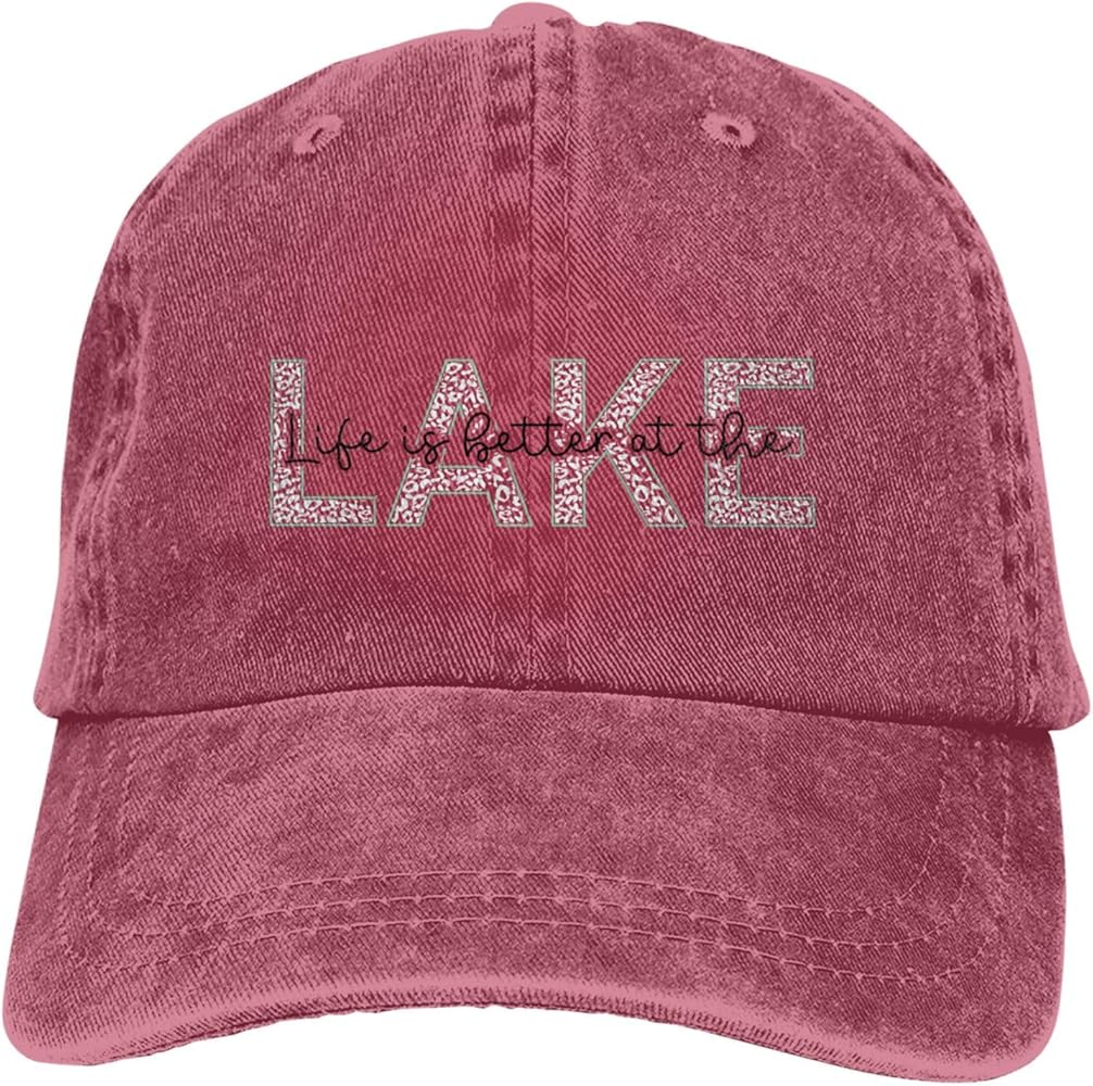 The Lake is My Happy Place Baseball Cap Golf Dad Hat Adjustable Low Profile Cotton Hat Men Women