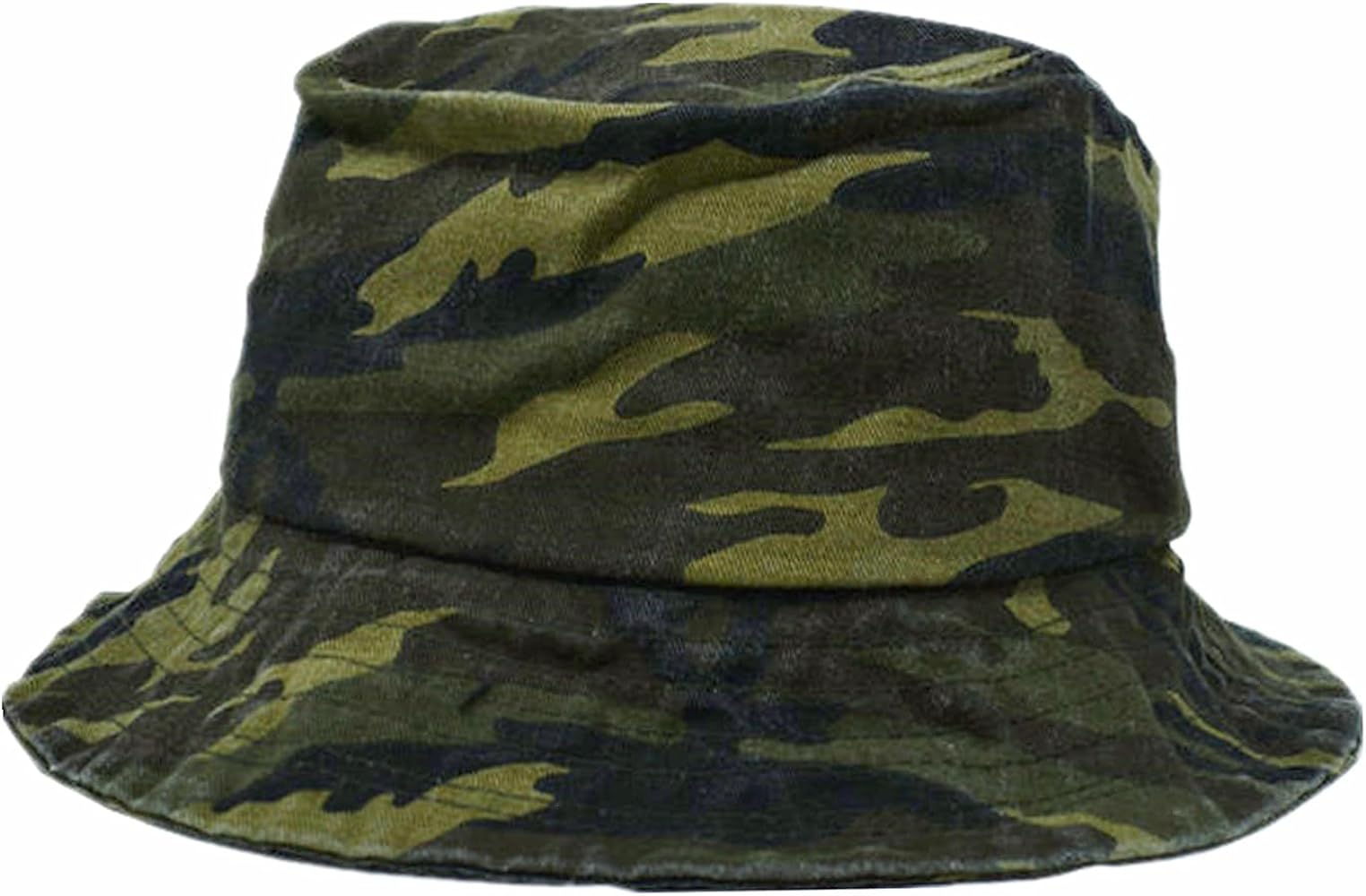 Glory Max 100% Washed Cotton Bucket Hat Vintage Camouflage Small Brim Packable Safari Cap