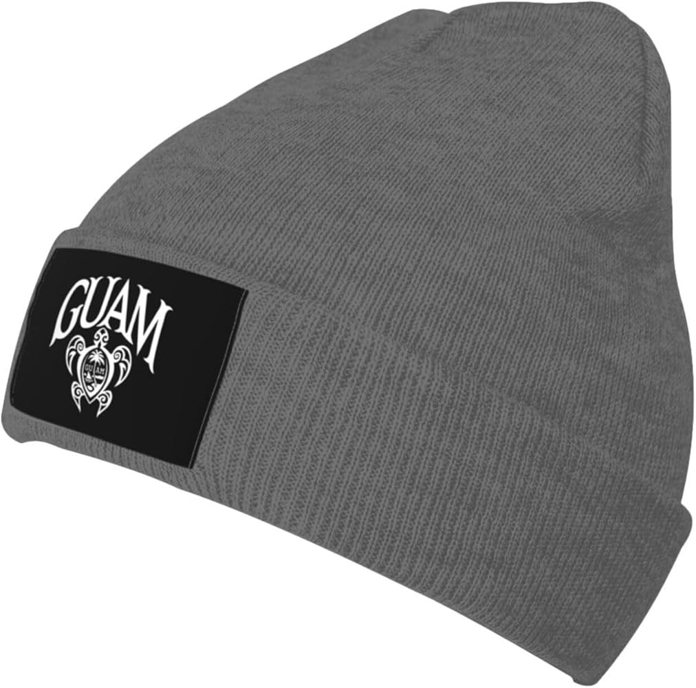 Guam Sea Turtle Beanie Hat Adult Casual Skiing Hat Comfy Skull Cap Warm Knit Hat for Men Women