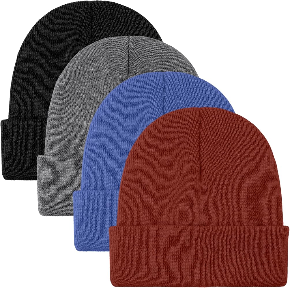 Cooraby Beanie Cap Winter Warm Hats Soft Knit Beanie for Men or Women