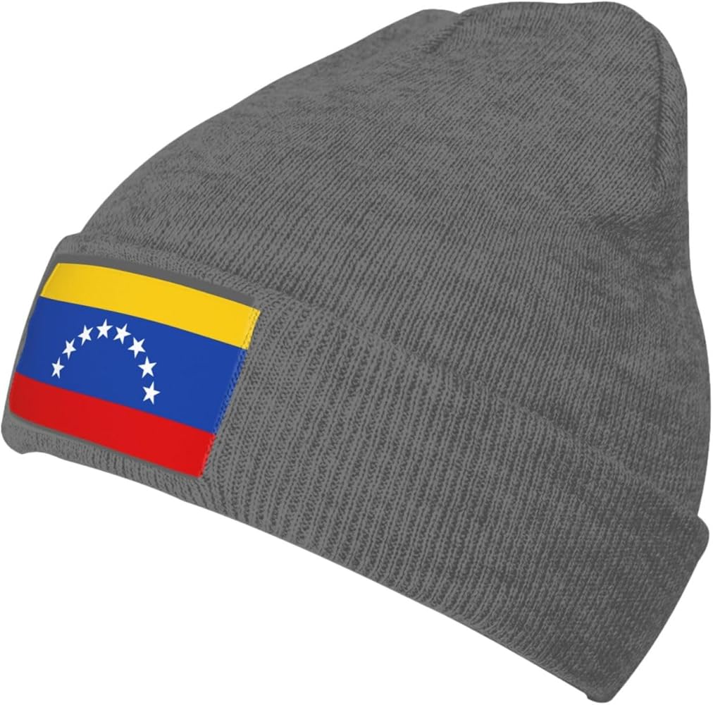 Flag of Venezuela Print Knitted Hat Warm Hat Unisex Beanie Hat,Elastic Brimless Cap Hat Christmas,Birthdays