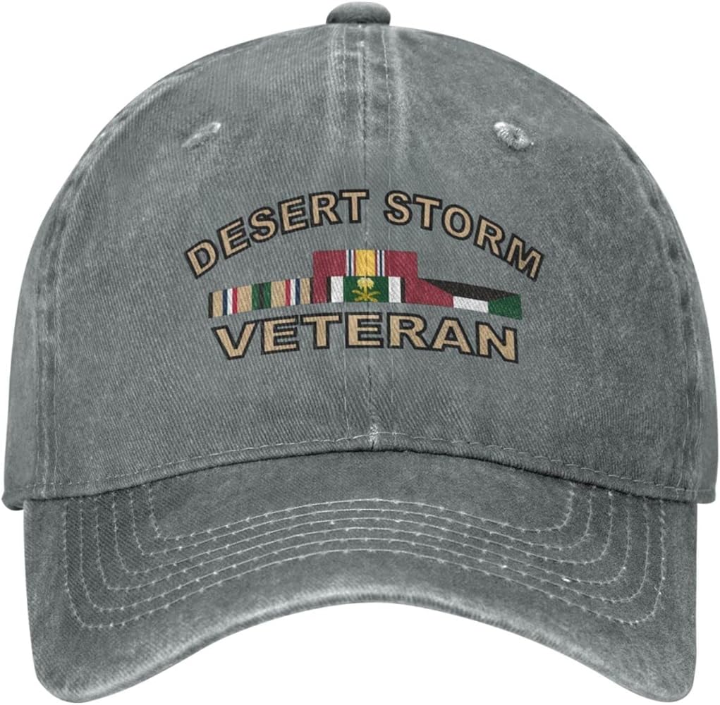 Desert Storm Veteran Hat Men Woman Christmas Baseball Hats Unisex Cap Cowboy Baseball Caps