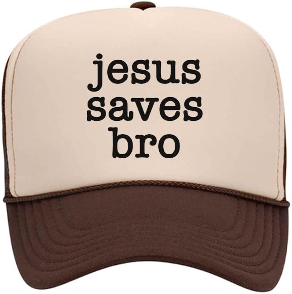 Christian Trucker Hat/Jesus Saves Bro/Adjustable Snapback/Mesh Caps