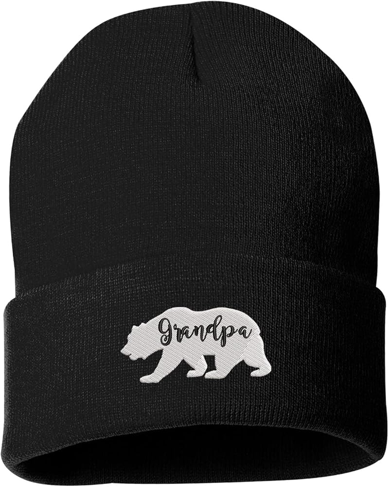 Grandpa Bear Beanie Hat - Grandpa Beanie