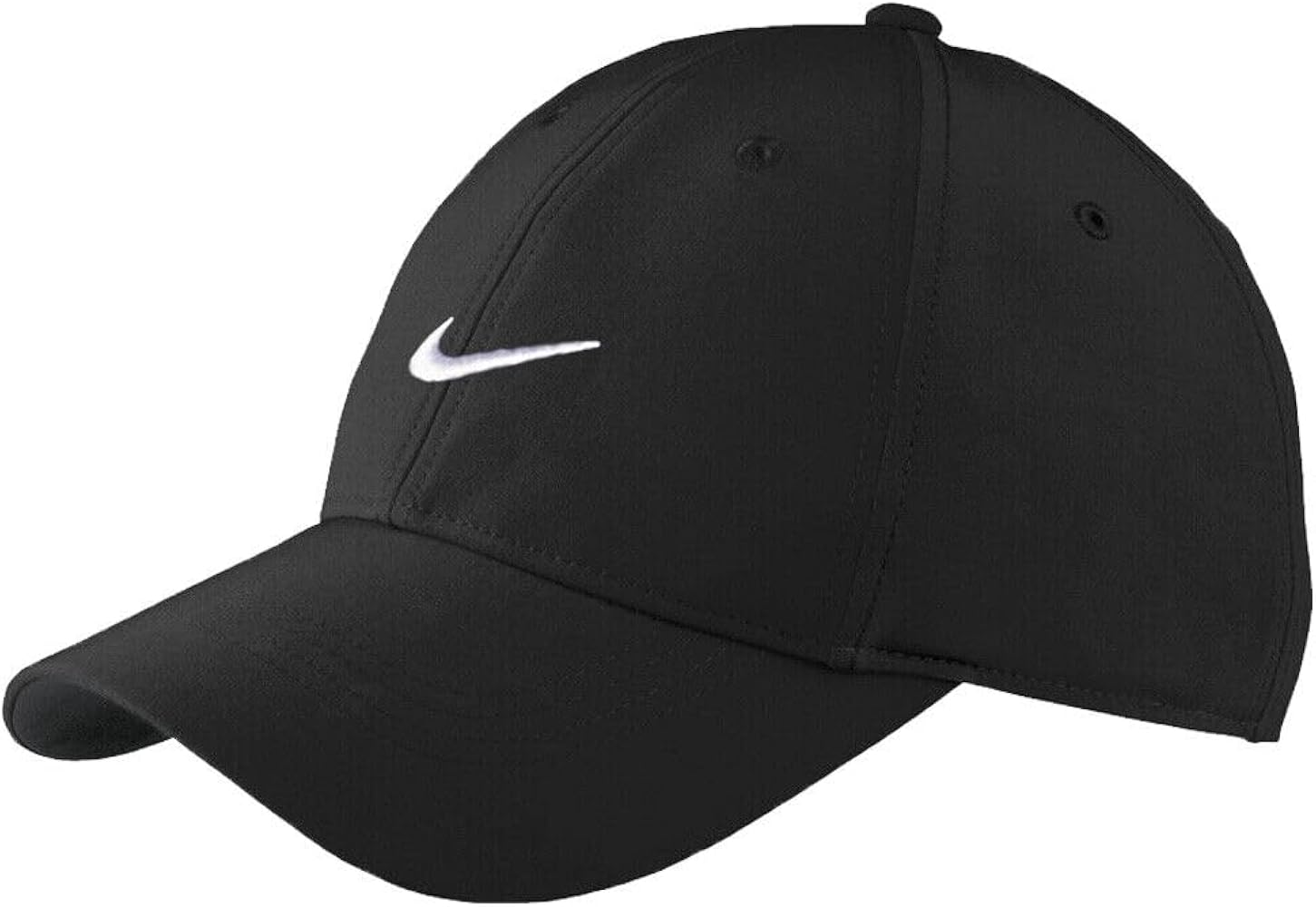 Nike Dri-FIT Structured Club Cap Snapback Adjustable Hat (US, Alpha, Small, Medium, Black)