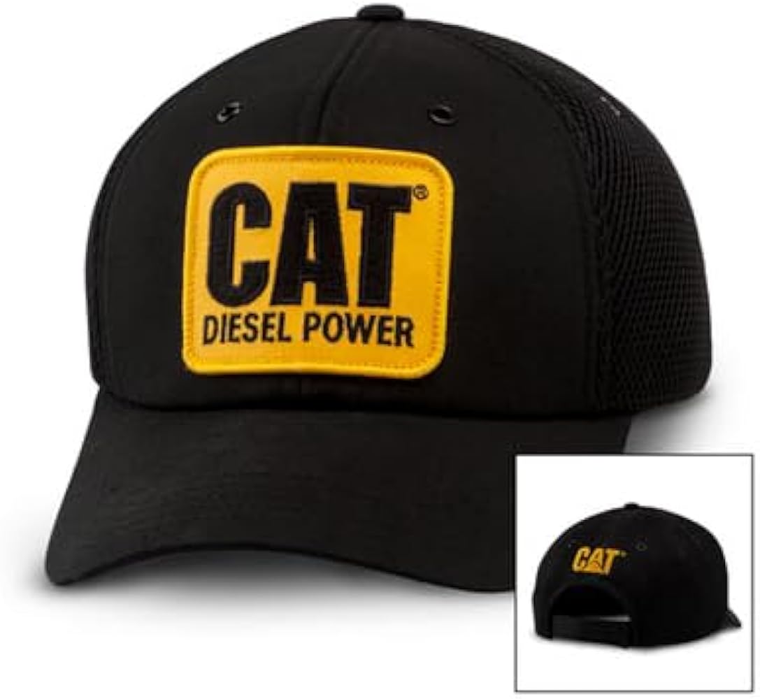 Totalshop Men's Diesel Power Caterpillar Vintage Cap Black