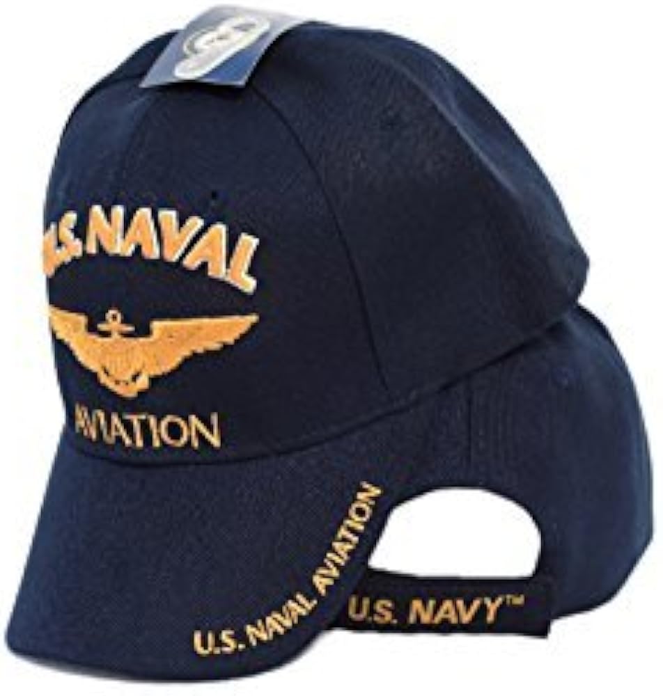 MWS U.S Navy Naval Aviation Emblem blue Licensed Embroidered Cap Hat