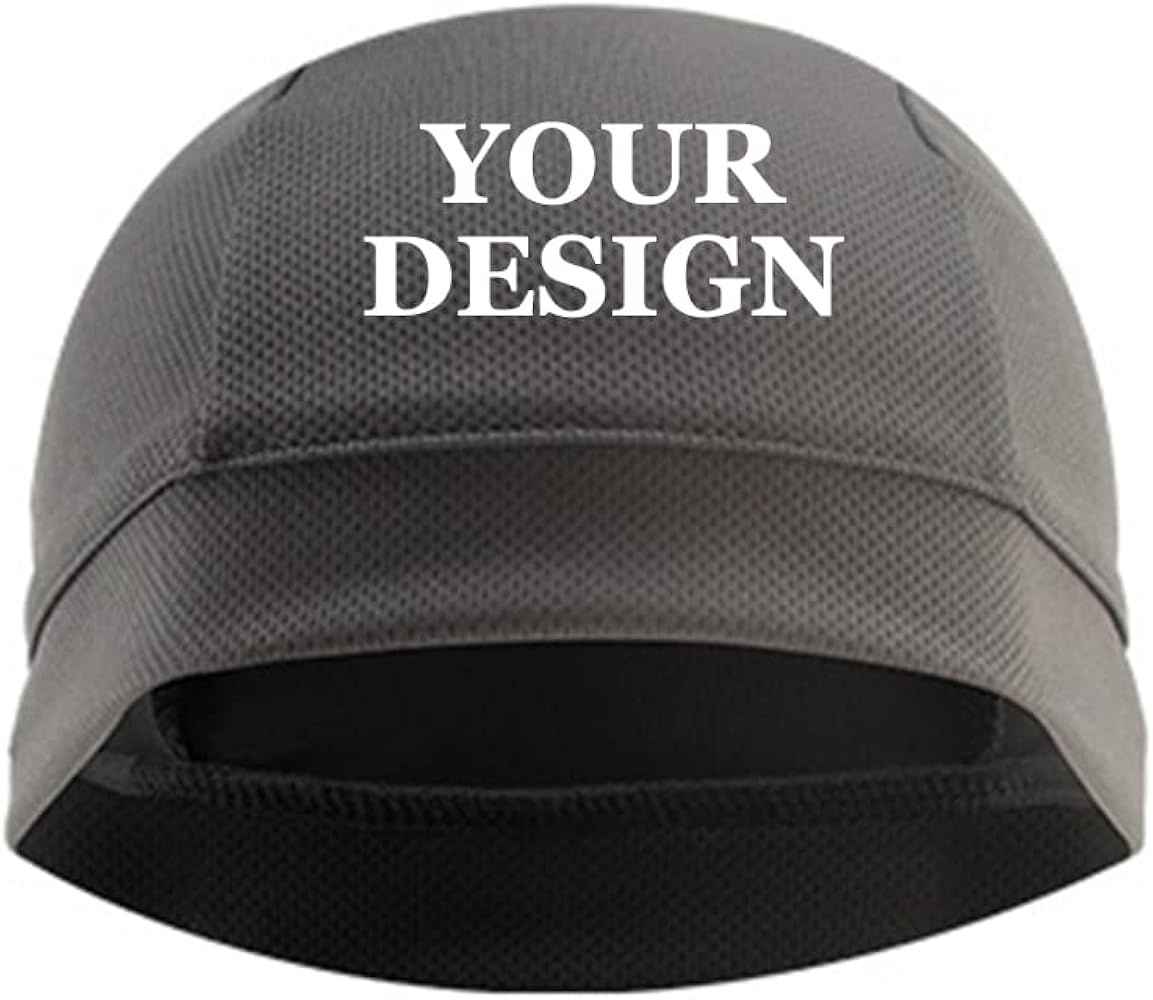 TopTie Custom Printing Sweat Wicking Helmet Liner Cooling Skull Caps for Men,Stretch Mesh Sweat Beanie