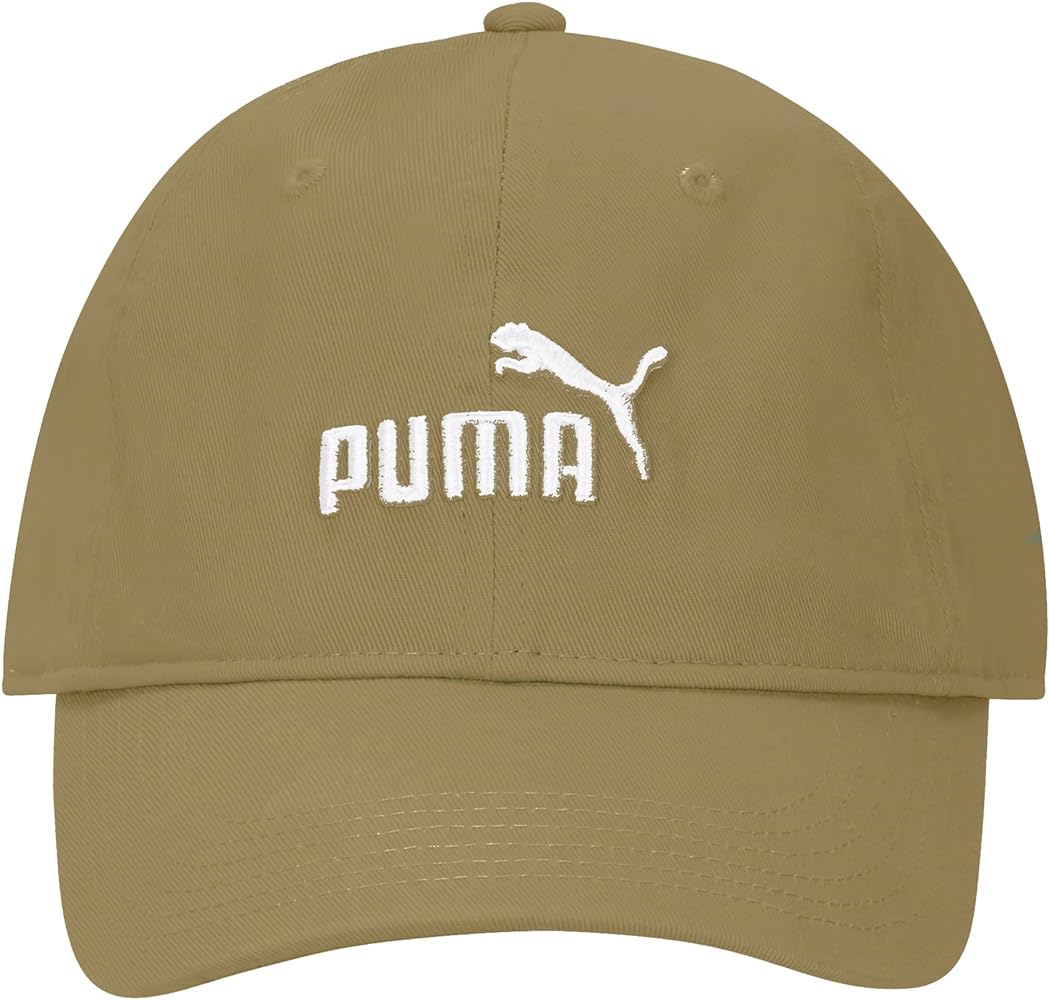 PUMA Evercat 2.0 Logo Adjustable Strap Dad Baseball Cap Hat (Beige)