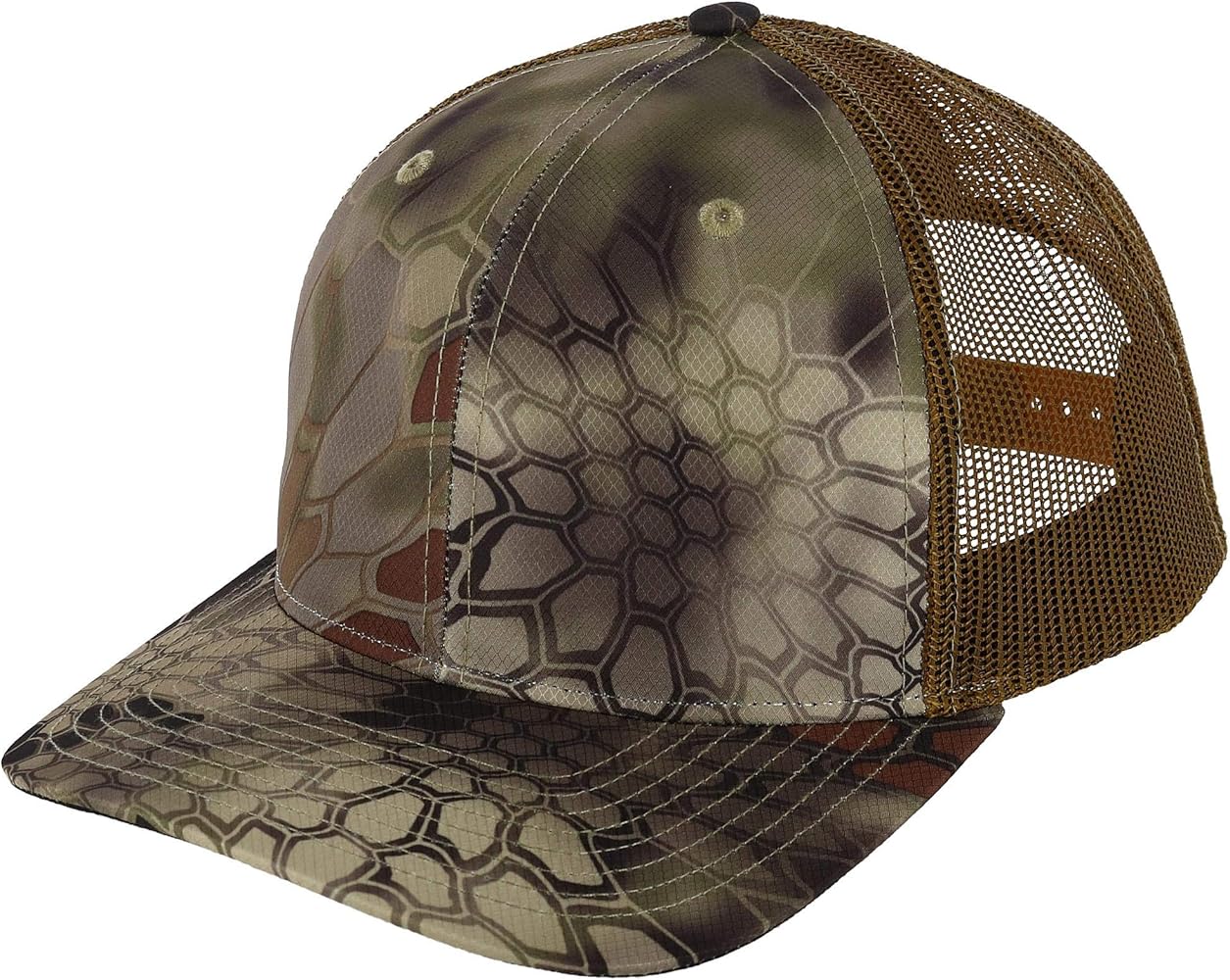 Richardson Patterned Snapback Trucker mens Cap Adjustable Kryptek Highlander - Buck