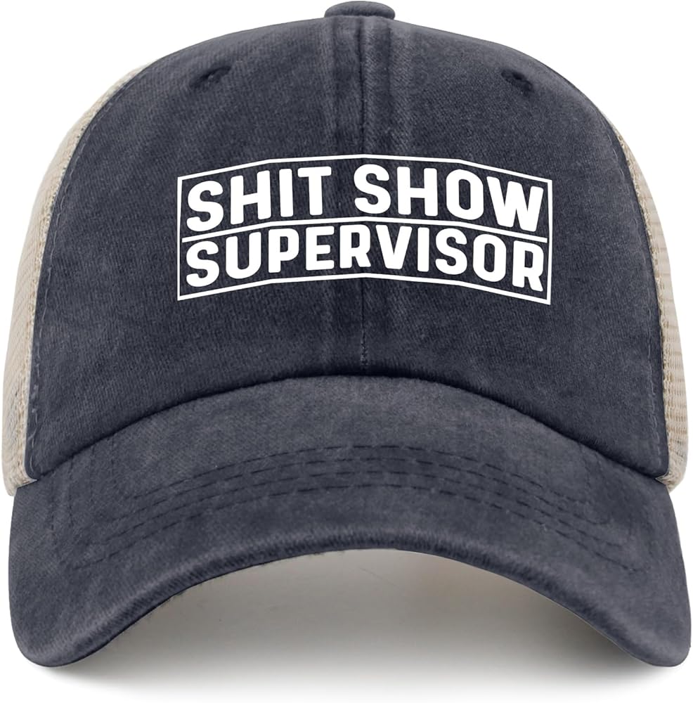 Show Supervisor Baseball Hat Funny Caps for Men Women Unisex Vintage Caps