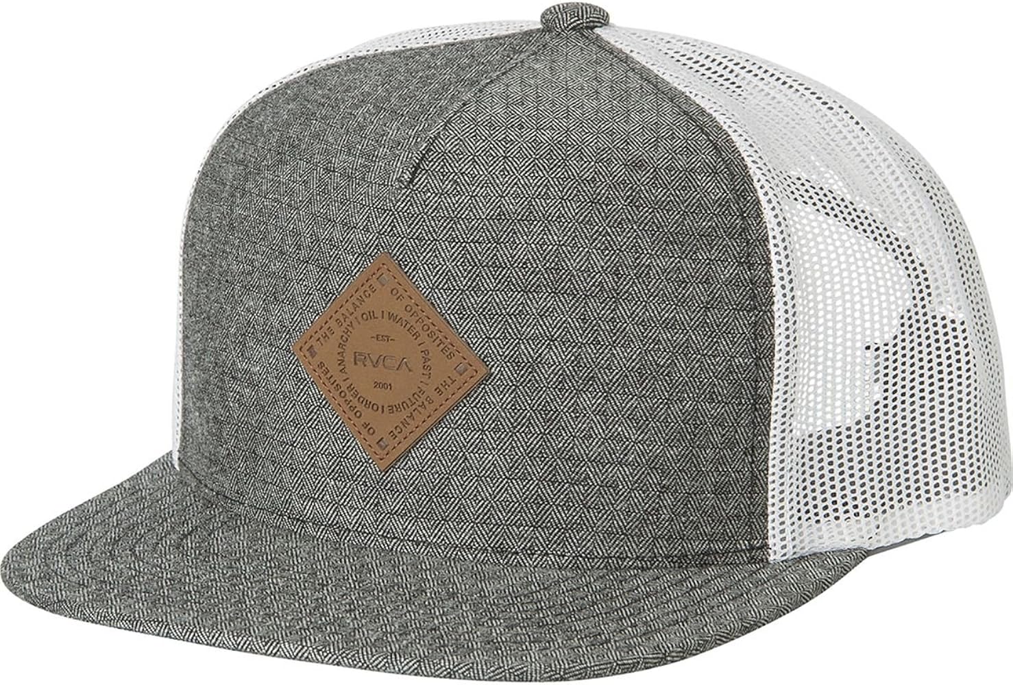 RVCA Men's Finley Trucker Hat (One Size, Grey)