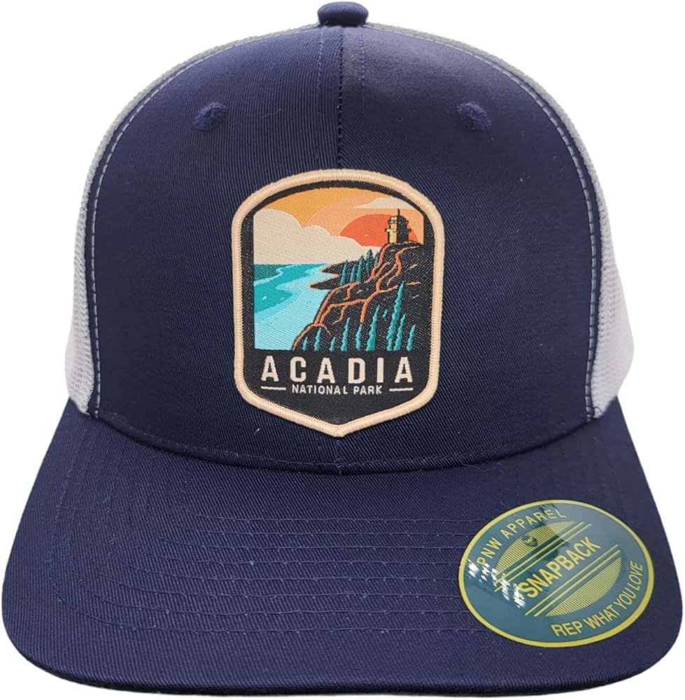 Acadia Trucker Hat with National Park Woven Patch