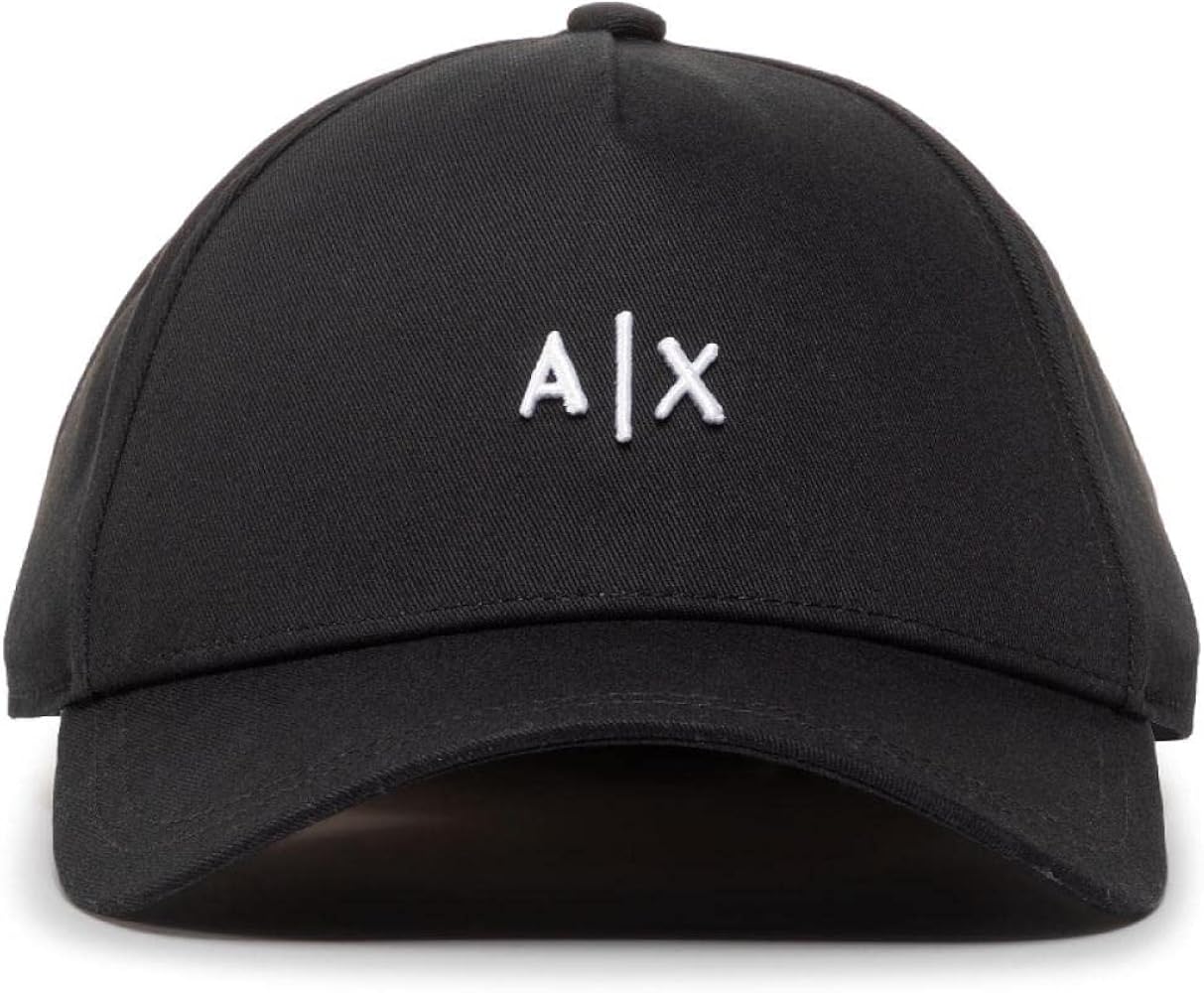 A｜X ARMANI EXCHANGE Men's Small Contrast Logo Baseball Hat