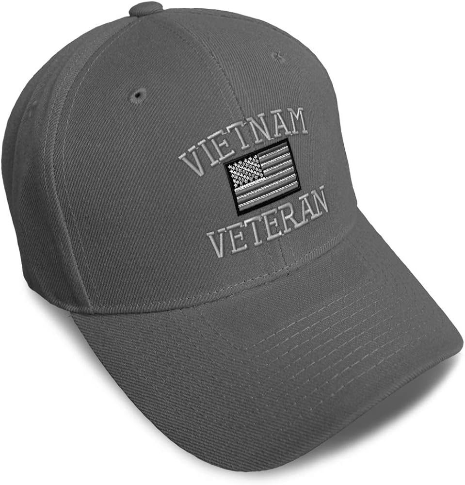 Speedy Pros Baseball Cap Vietnam Veteran F Embroidery Dad Hats for Men & Women Strap Closure