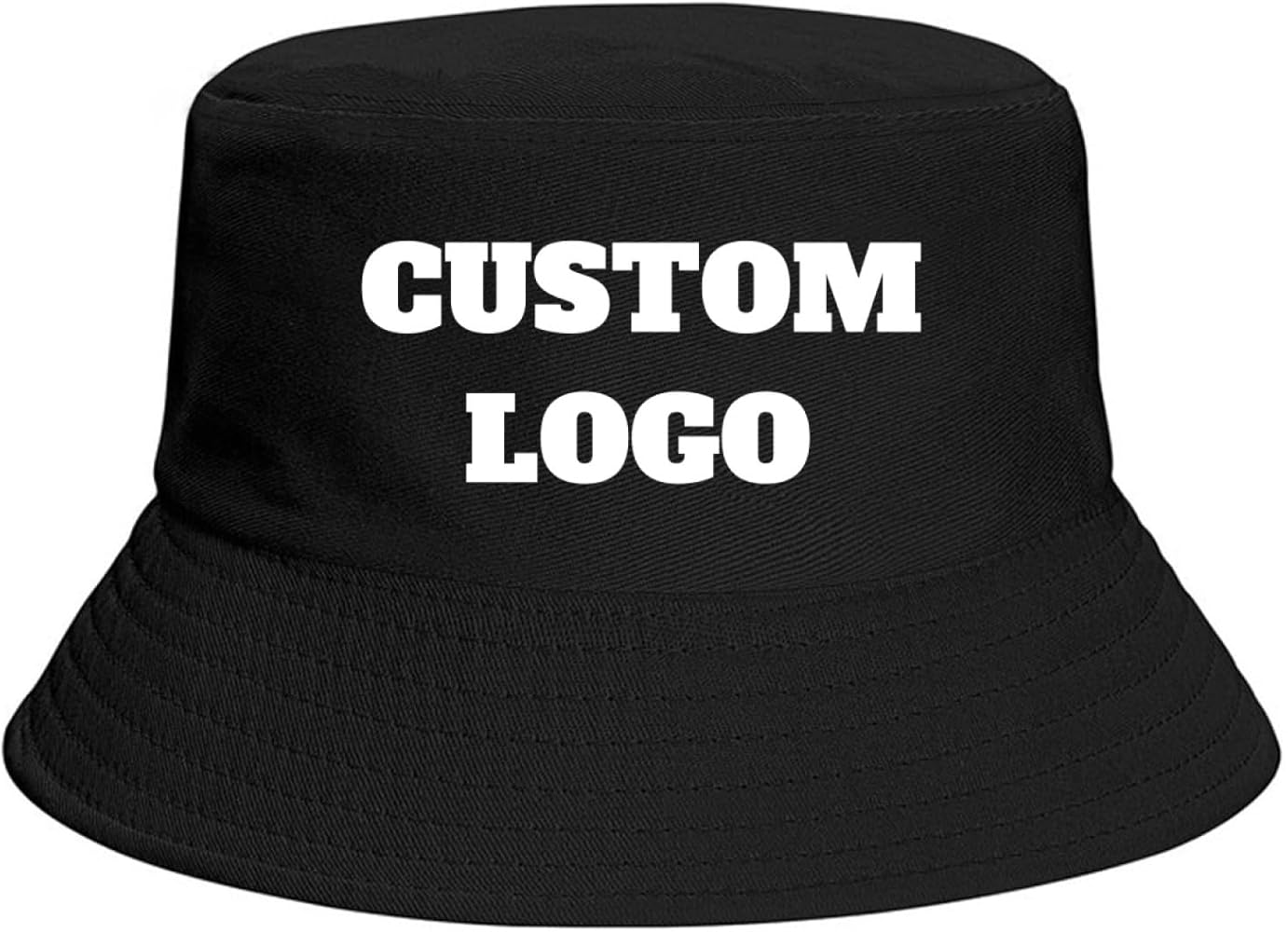 Custom Bucket Hat for Women Men, Personalized Fisherman Hat Black White Bucket Hat Outdoor Travel Cap