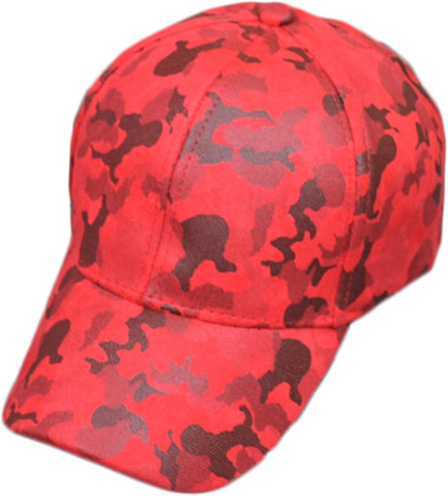 Andongnywell Camouflage Leather Baseball Cap Unisex Quick Dry Camo Dad Caps Army Military Panel Hat