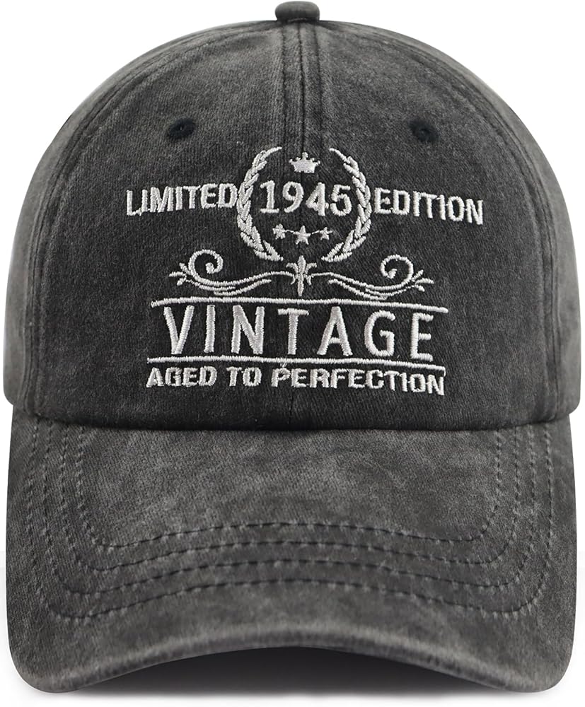 Limited Edition 1940 1941 1942 1943 1944 1945 1946 1947 1948 1949 Hat for Men Women, Funny Birthday Baseball Cap