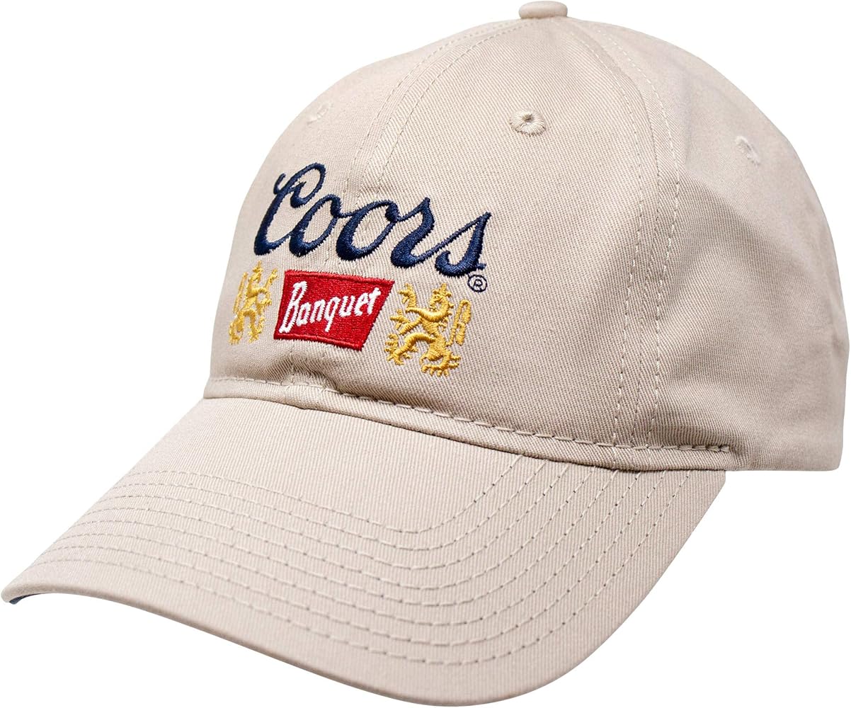 Coors Banquet Beer Logo Adjustable Khaki Hat