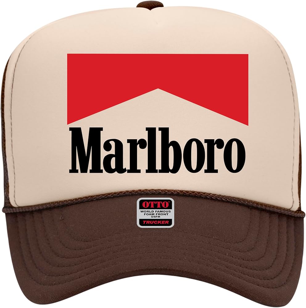 Marl Boro Original Trucker Hat - Premium Snapback for Men and Women - Cowboy Racing Vintage Trendy Beer